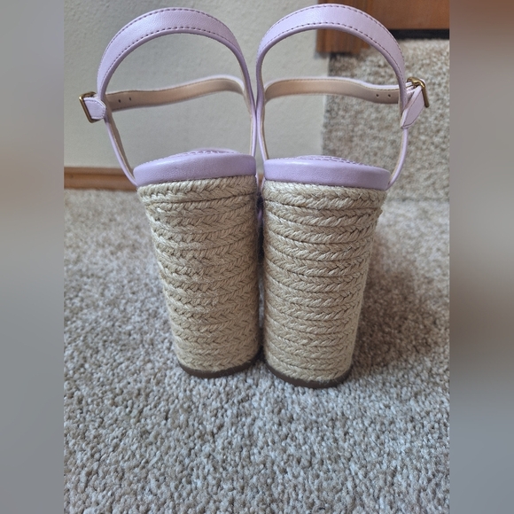 NWOT Coach Talina Lilac Platform Open Toe Ankle Buckle Sandal Size 9 - Picture 4 of 10